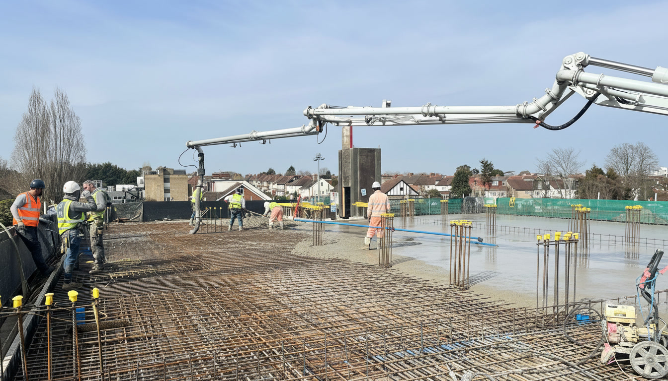 Basement and extension construction
